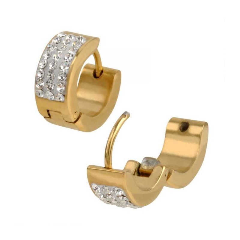Pave Set Huggies Pave Set Huggies