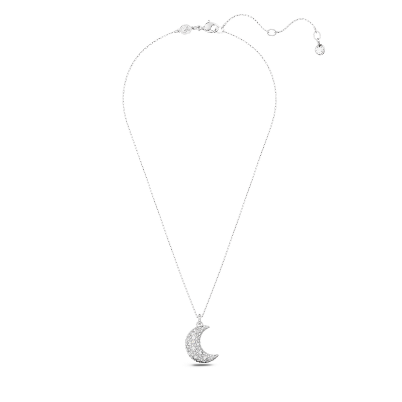 ネックレス・ペンダント SWAROVSKI Sublima rhodium necklace 5666181 Swarovski Sublima pendant, Moon, White, Rhodium plated