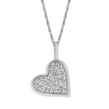 Stilla Attract pendant, Round cut, White, Rhodium plated