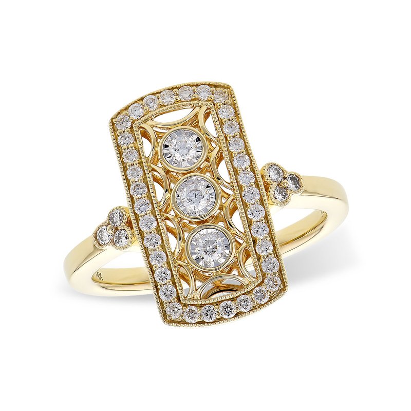 Allison Kaufman 14KT Gold Ladies Diamond Ring G282-24491 - Facet