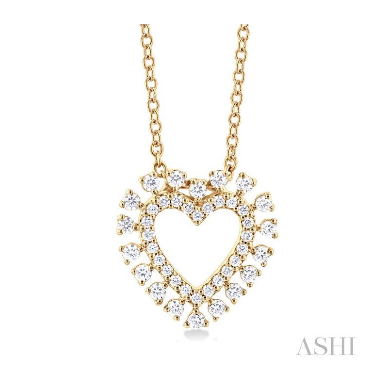 ASHI Heart Shape Diamond Fashion Pendant 94146BETSPDYG-HRT ASHI Heart Shape Diamond Fashion Pendant 94146BETSPDYG-HRT