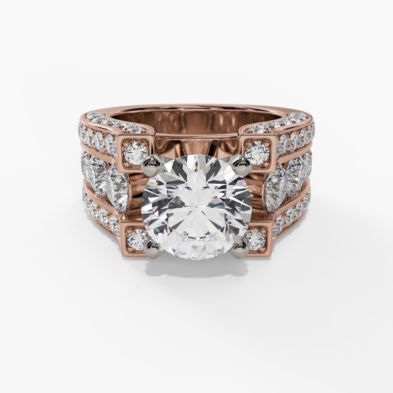 Gold Rings Macy's Cubic Zirconia Emerald And Baguette Cut Eternity