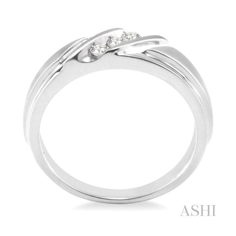 美品❣️ASH&DIAMONDS ASHI Men's Channel Set Diamond Band 39308PJFXMNWG - Pattons