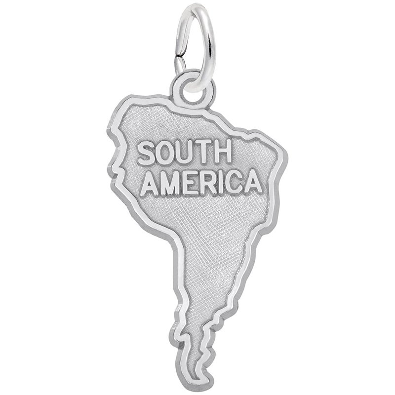 Rembrandt charms south america map 1883 south america map facet