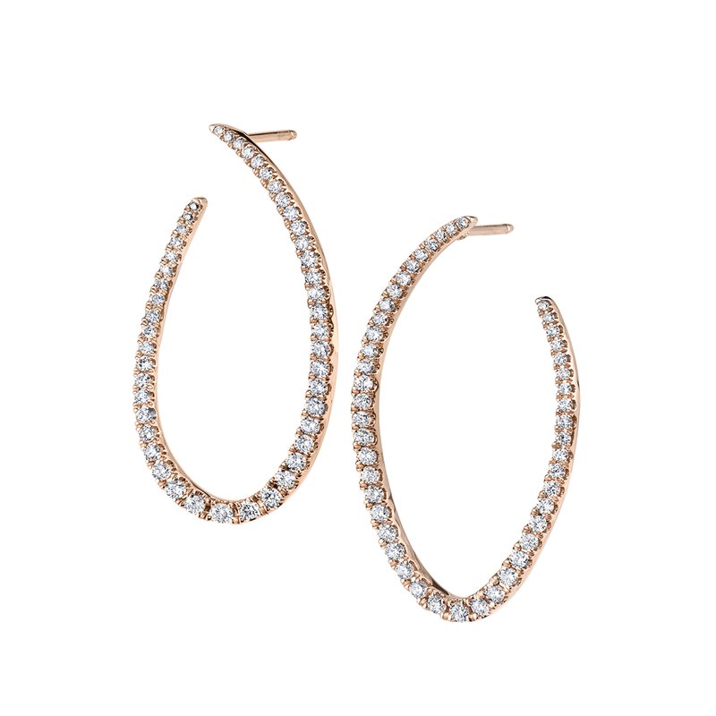 【HYERES LOR】Penny d`Or 14K earring S Large Circle Threader Earrings | 14k Gold Filled or Sterling