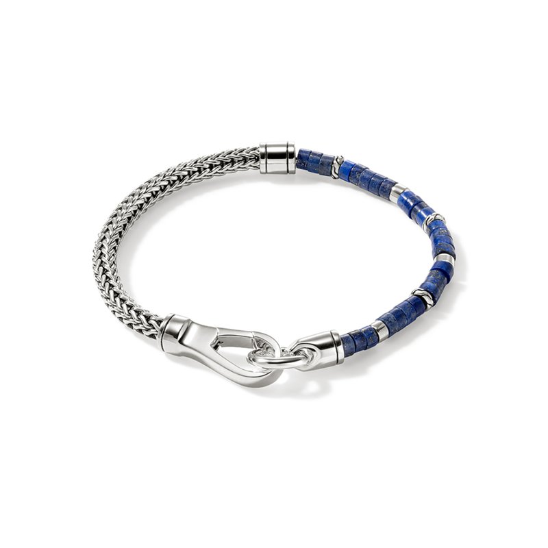 JOHN HARDY Heishi Chain Bracelet, Silver, Gemstones BUS9012521LPZ
