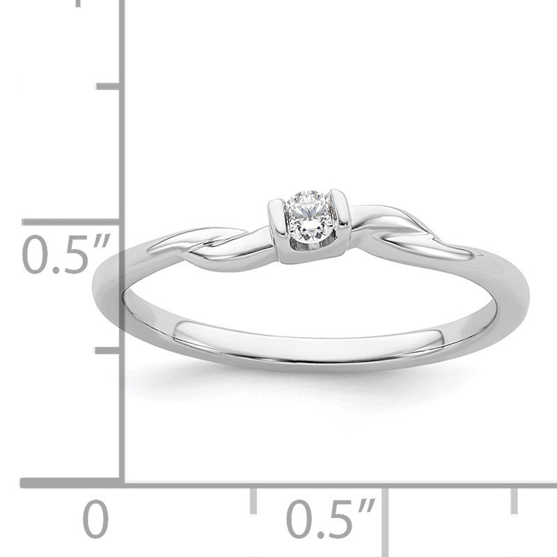 14k White Gold Diamond First Promise Ring 14k White Gold Diamond First Promise Ring