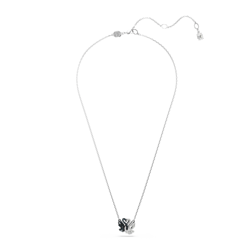 Swarovski Swan pendant, Swan, Black, Mixed metal finish 5705721