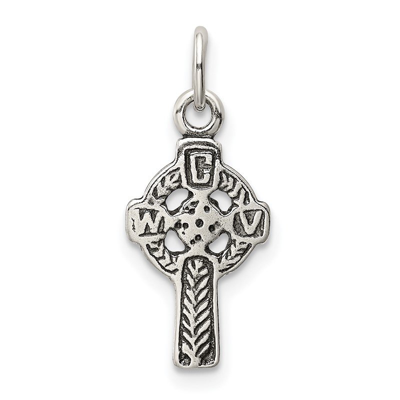 Celtic Cross Charm Antiqued Sterling Silver Celtic Cross Charm Antiqued Sterling Silver
