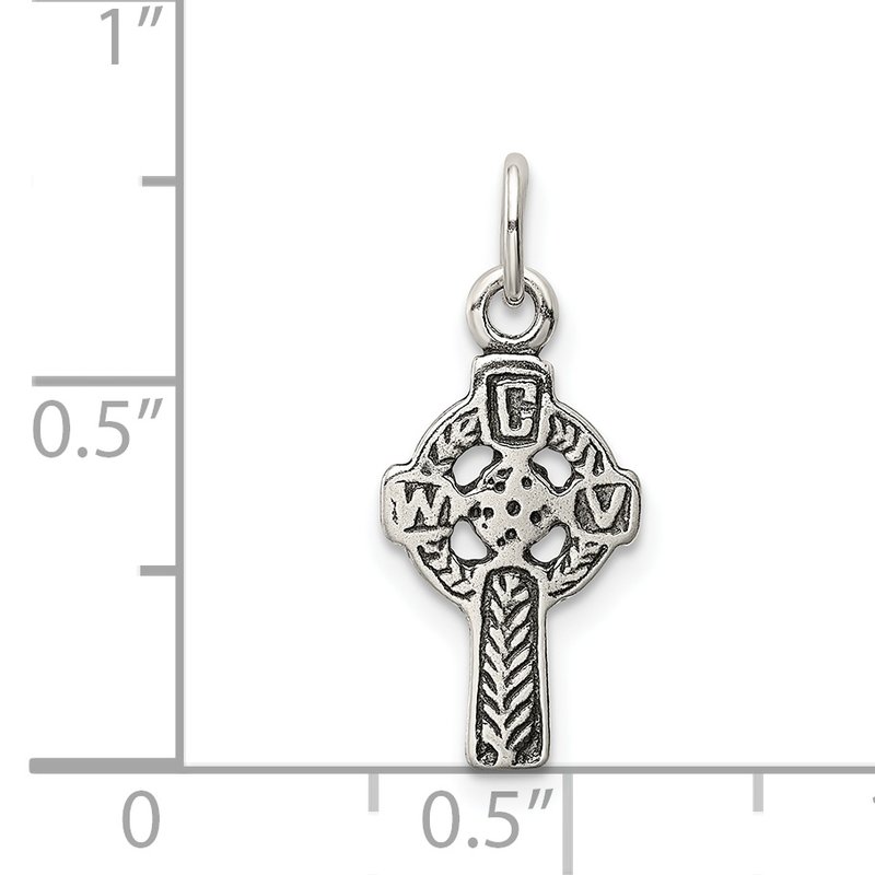 Celtic Cross Charm Antiqued Sterling Silver Celtic Cross Charm Antiqued Sterling Silver