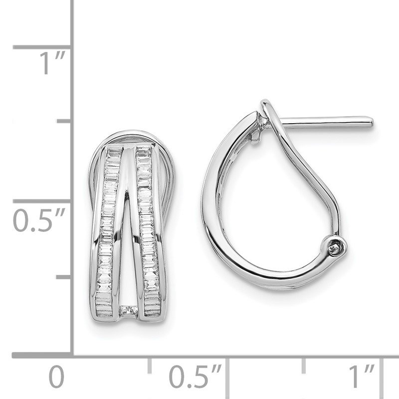 Omega back hoop earrings sale