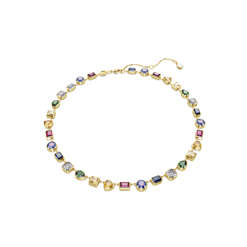 Swarovski Imber Tennis necklace, Mixed cuts, Multicolored Swarovski Imber Tennis necklace, Mixed cuts, Multicolored