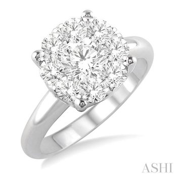 Round Shape Lovebright Essential Diamond Ring 36900OHFGWG-1.50