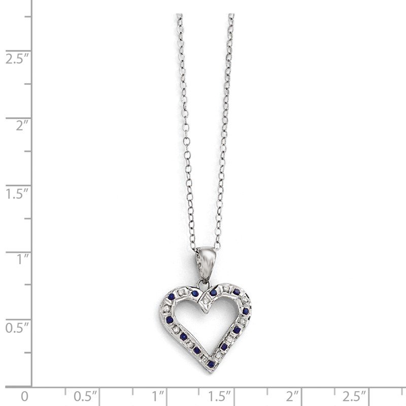 Sterling Silver Yellow Gold Plated Diamond Mystique Heart Pendant Necklace Sterling Silver Yellow Gold Plated Diamond Mystique Heart Pendant Necklace
