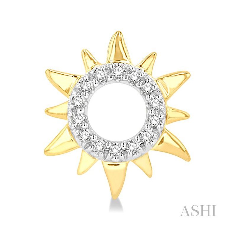 ASHI Sunburst Petite Diamond Fashion Earrings 646E8PJTSERYG