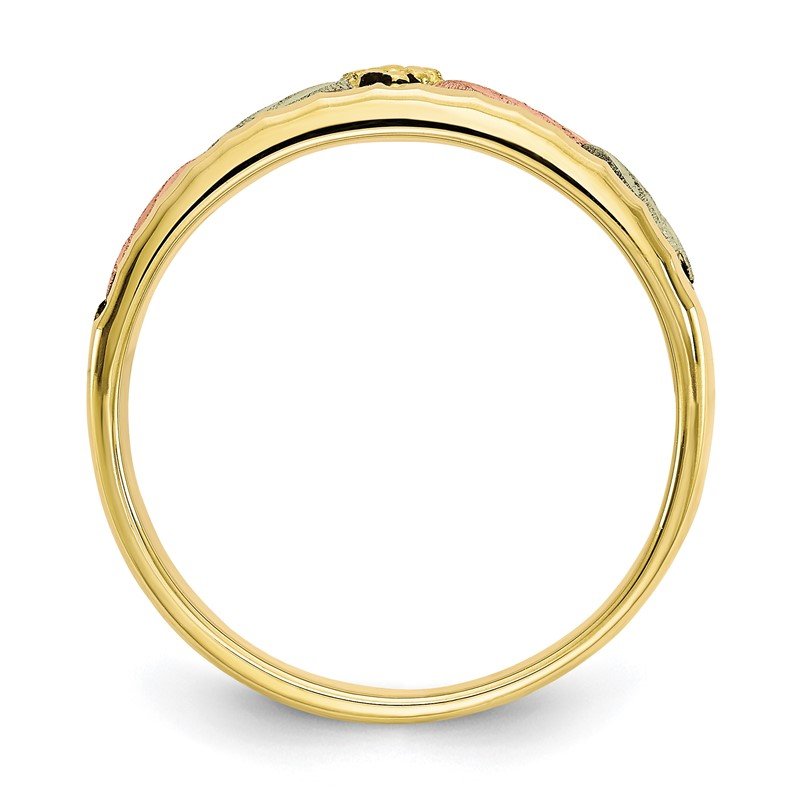 Quality Gold 10k Tri-color Black Hills Gold Men's Antiqued Quality Gold 10k Tri-color Black Hills Gold Men's Antiqued