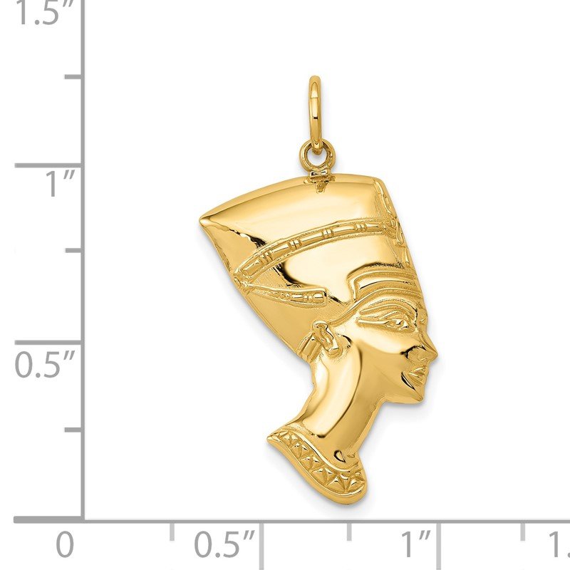 Quality Gold 14k Nefertiti Charm D3445 Motif Jewelers
