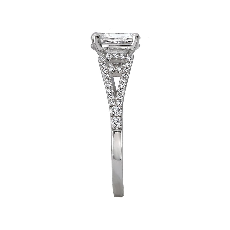 LaVie Split Shank Semi-Mount Diamond Ring 115445-OV100