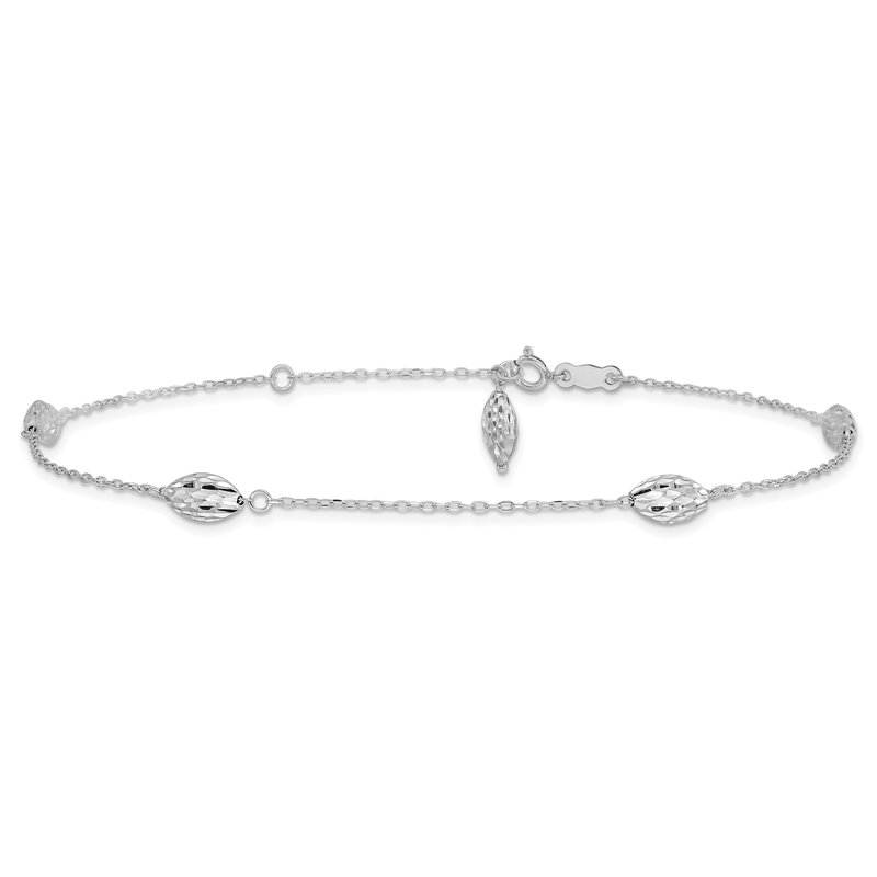 アクセサリー K18wg 2way bracelet/ancklet adjustable Single-Row Pavé Diamond Adjustable Bracelet – Edelweiss