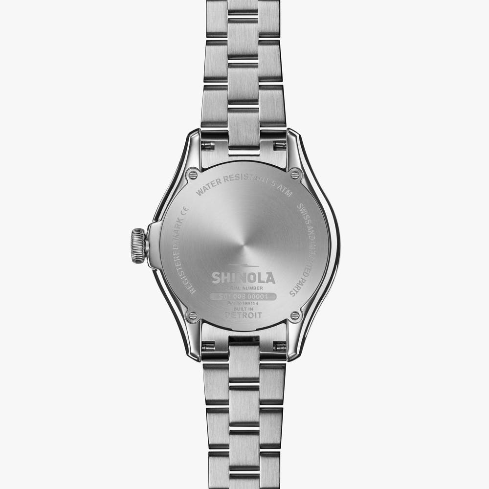 Shinola The Vinton 32mm Stainless Abalone Mosaic Dial Bracelet