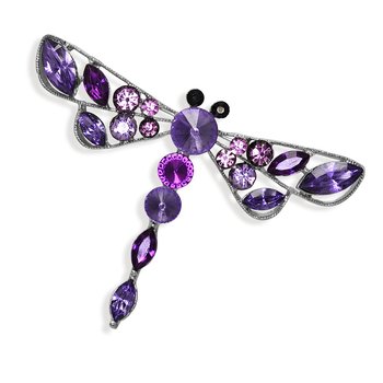 Dragonfly Brooch in Purple Hues BLGPM0017