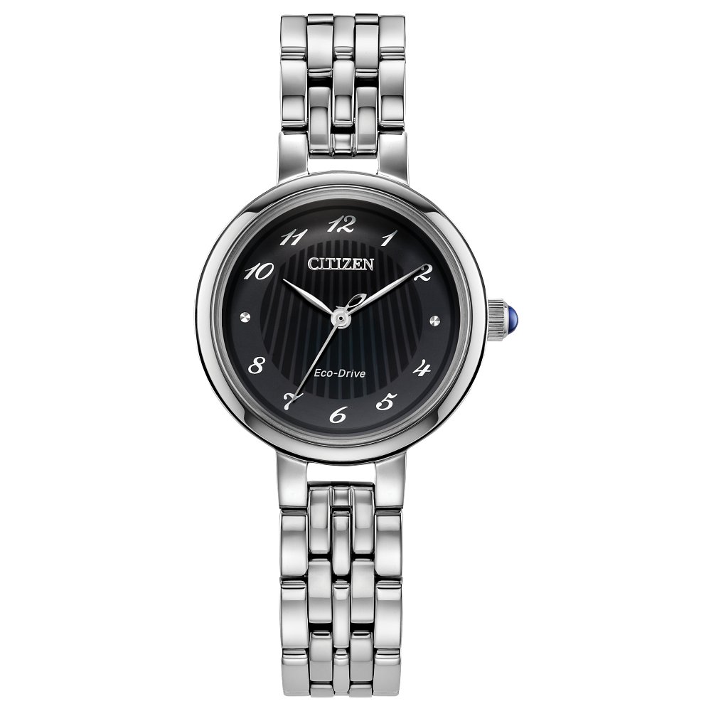 Citizen LAD ECO WR50 SS BRAC BLCK EM0990-81E - Nelson's Jewelry