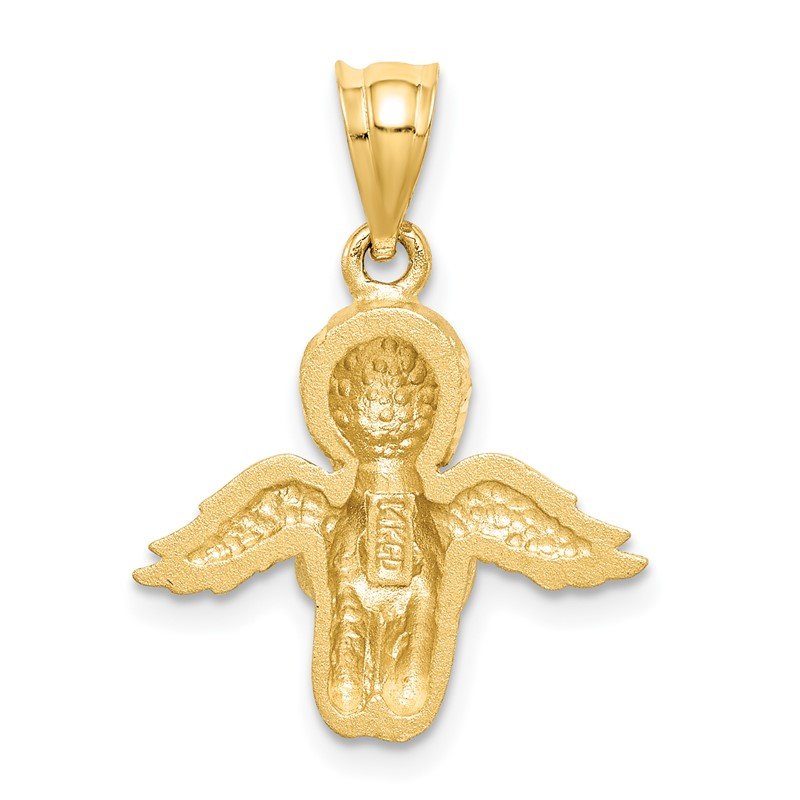 Diamond Cut Angel Pendant 10K Yellow Gol 2024