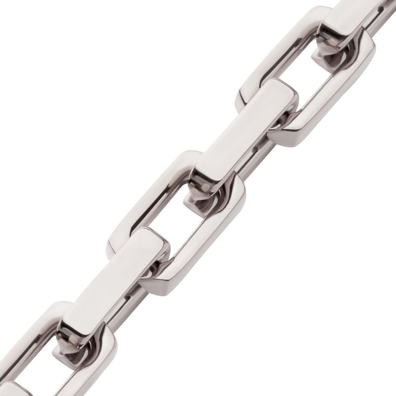INOX Jewelry 10mm High Polished Finish Stainless Steel Heavy Flat