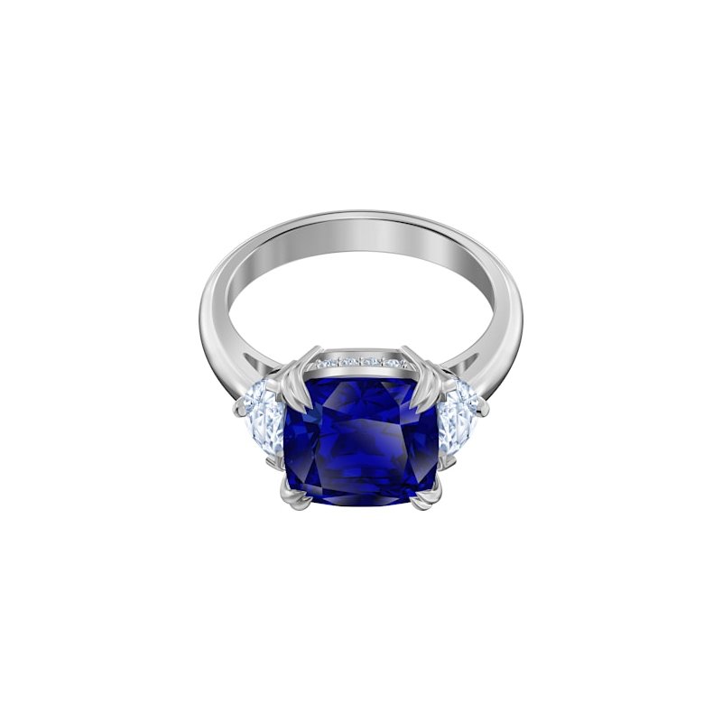 Swarovski Attract Cocktail Ring Blue Rhodium plated 5515710 Bradley Gough Diamonds