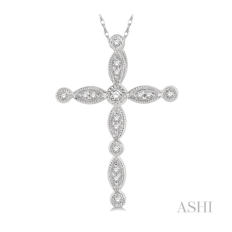 ASHI Cross Diamond Fashion Pendant 962A8HDTSPDWG - Hayden