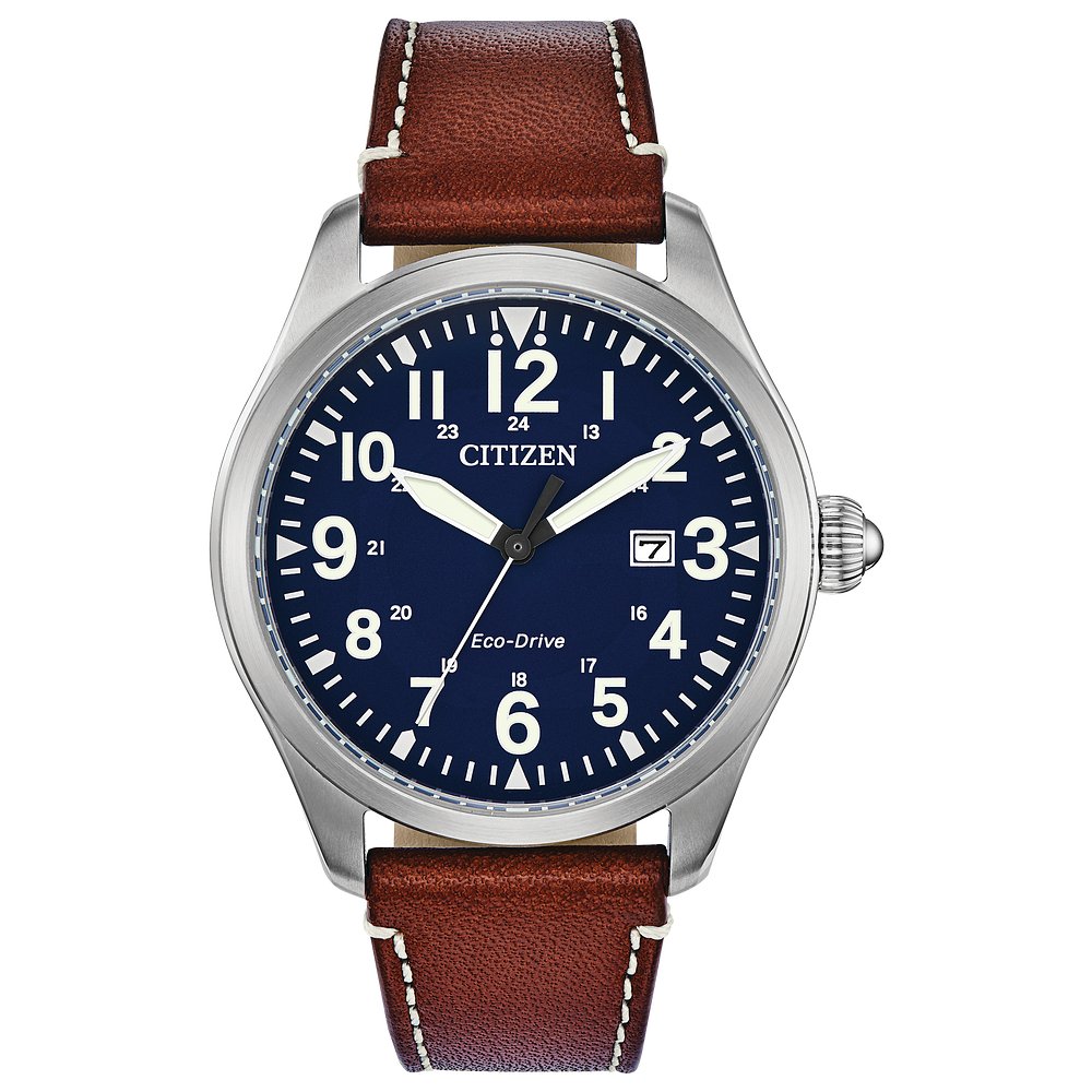 Citizen MEN ECO WR100 SS STRA BLUE BM6838-17L - Skatell's