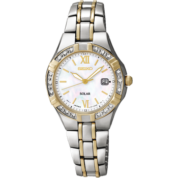 Seiko Ladies Essentials Solar Watch SUP394 Two-Tone Stainless Steel White Dial Seiko Ladies Essentials SUP394 SUP394 - Harry K Jewelry main image 3