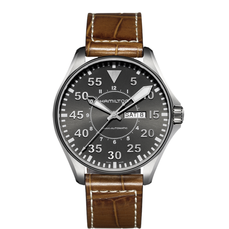 Hamilton USD Khaki Aviation Day Date Auto H64715885 - M.P.