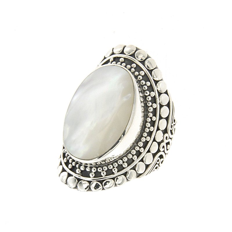 Round Bali Pearl Ring Round Bali Pearl Ring