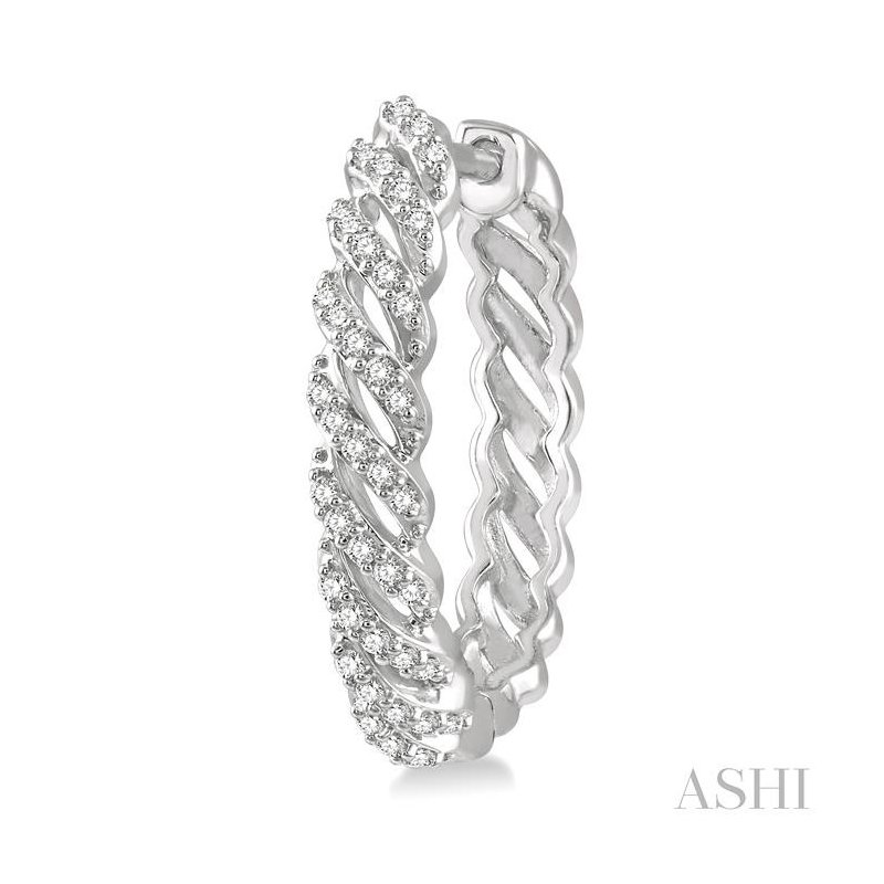 ASHI Diamond Fashion Hoop Earrings 623D5PJFGERWG - Pattons ASHI Diamond Fashion Hoop Earrings 623D5PJFGERWG - Pattons