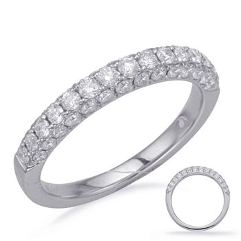 S. Kashi Bridal White Gold Matching Band EN7371-BWG - Govind