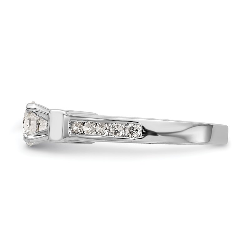 True Origin 14K White Gold 1/2 carat Lab Grown Diamond VS+ F+ Semi ...