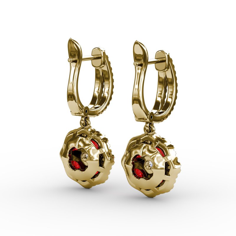 Fana Steal The Spotlight Ruby and Diamond Cluster Drop Fana Steal The Spotlight Ruby and Diamond Cluster Drop