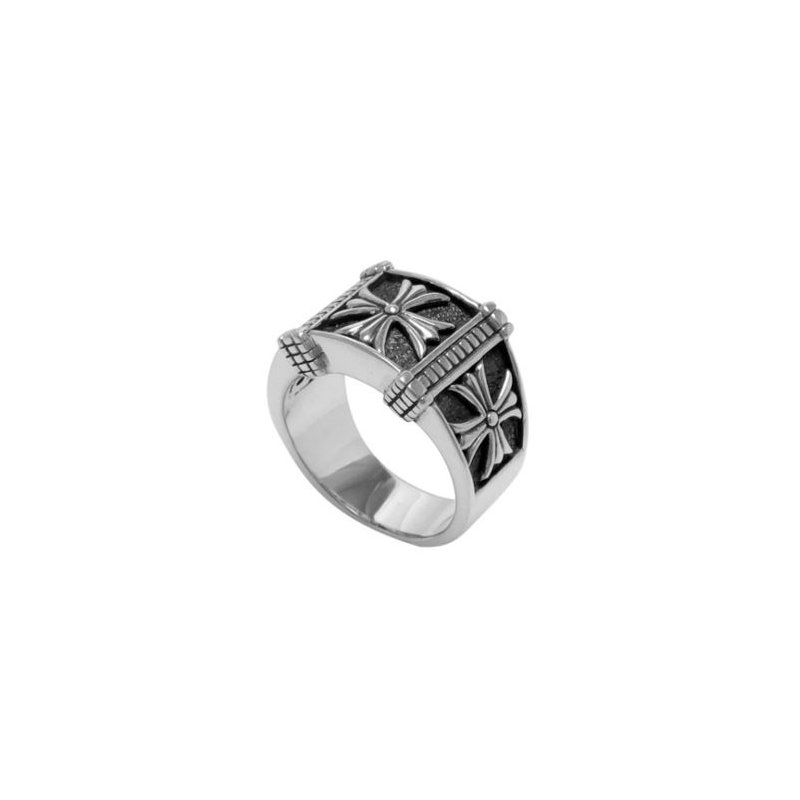 Samuel B STERLING SILVER IMPERIAL MENS CROSTERLING SILVER RING