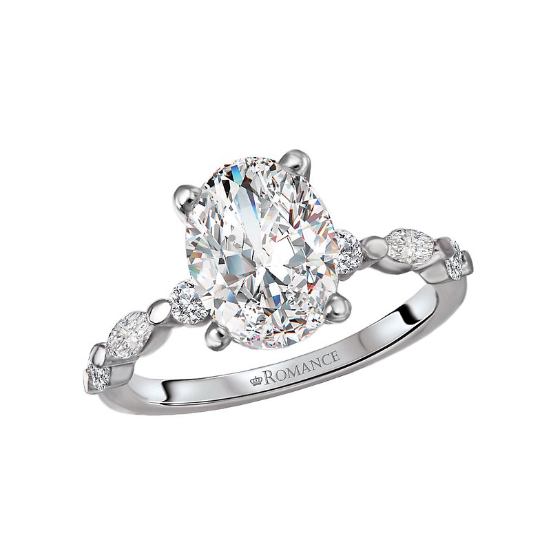 Romance SemiMount Diamond Engagement Ring 160020OV200 KIM International
