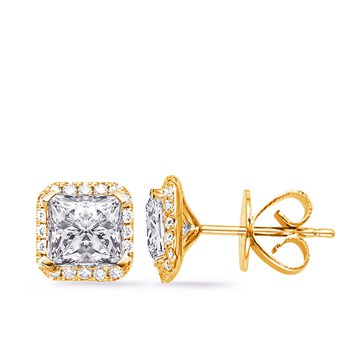 Round-Cut Diamond Solitaire Stud Earrings 1/8 ct tw Sterling