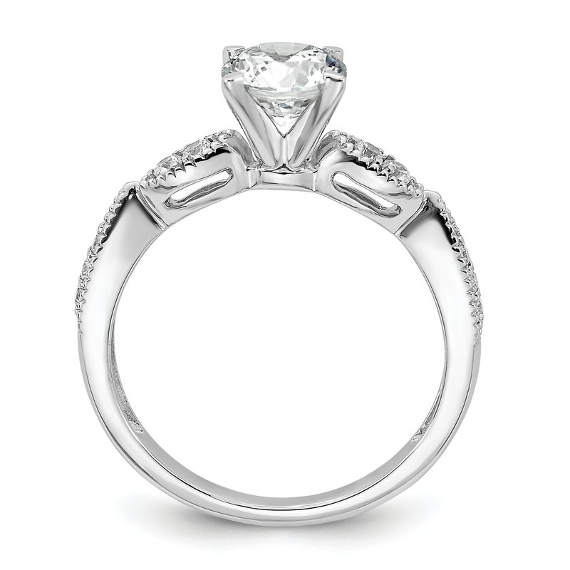 True Origin 14K White Gold 1/6 carat Lab Grown Diamond VS+ F+ Semi ...
