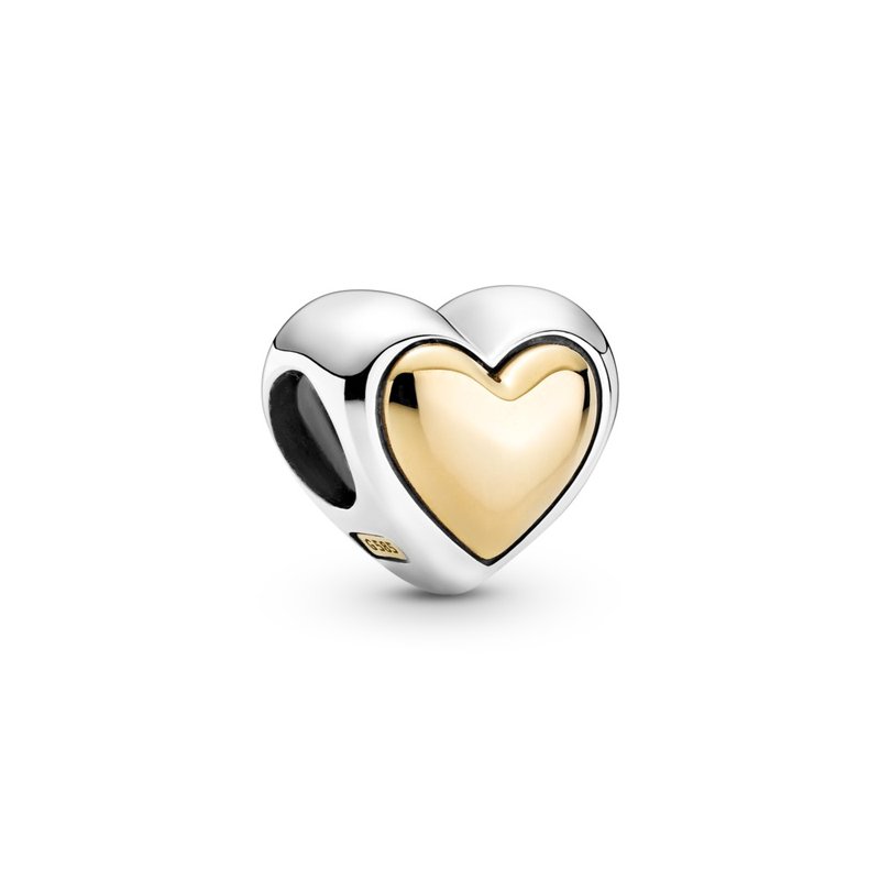 PANDORA Heart sterling silver and 14k gold charm 799415C00 - Elgin ...