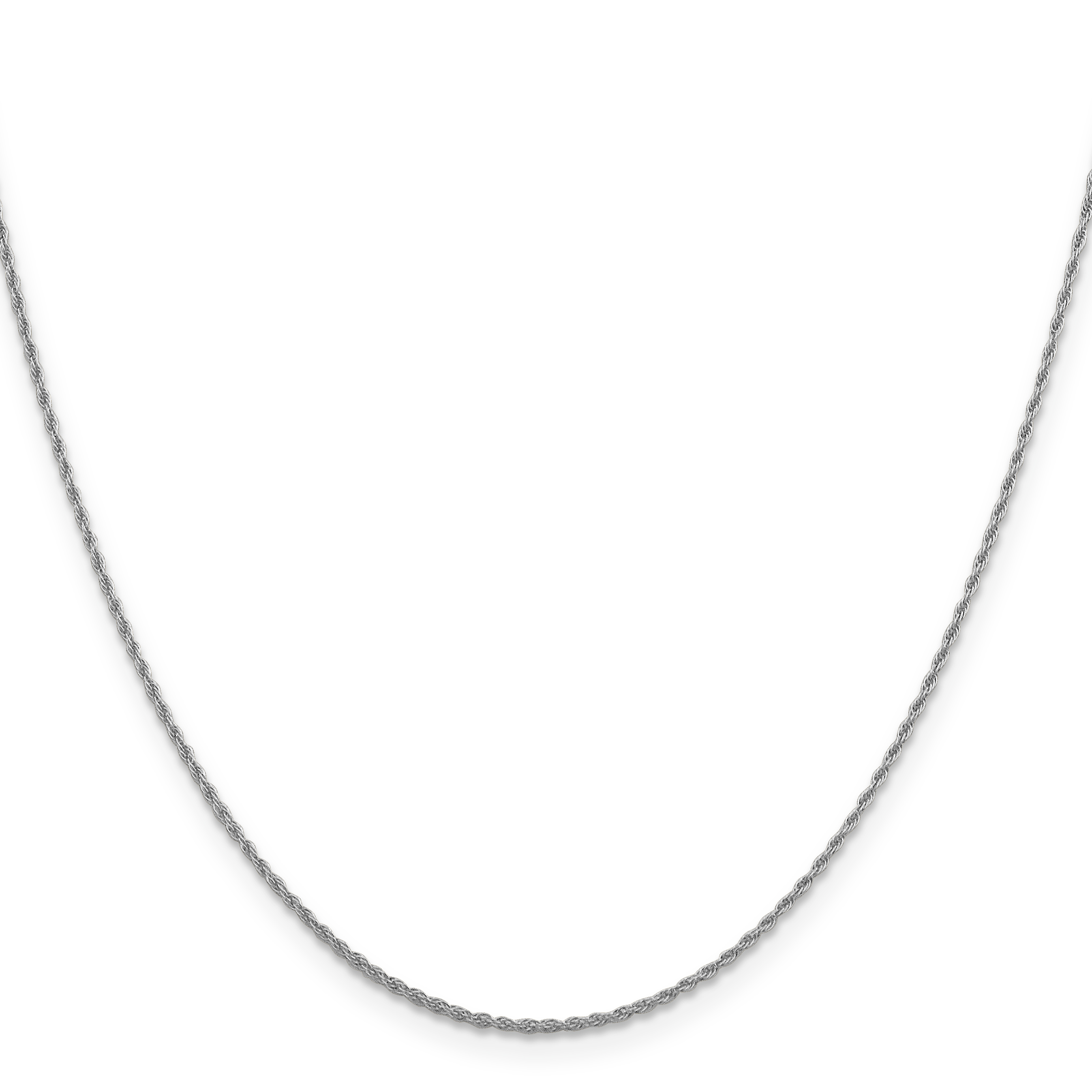 Leslie's Italian Gold 14K White Gold 1.3mm Loose Rope Chain 525