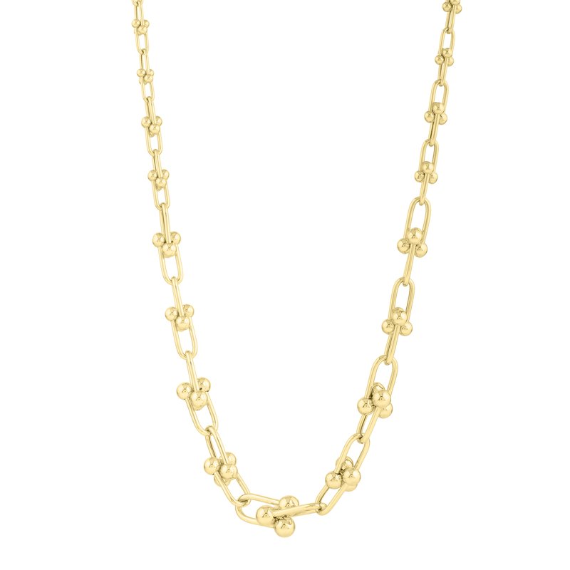 Royal Chain 14K Graduated Jax Link Necklace C17099-18 - Facet