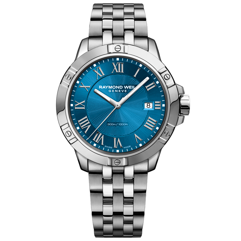 RAYMOND WEIL Tango Classic M's Steel Blue Quartz Watch, 41mm