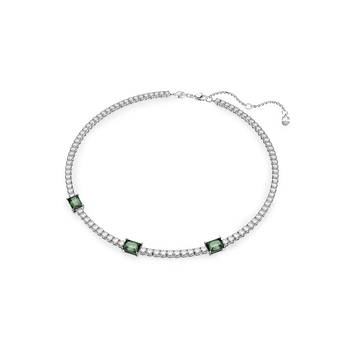 Swarovski Matrix Tennis bracelet, Round cut, White, Gold