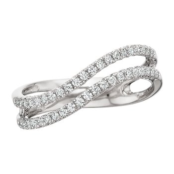 Double Diamond Wave Ring .33tw TJC15B3450D