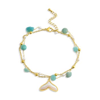 Mermaid Tail Charm Bracelet Z124-LN5672