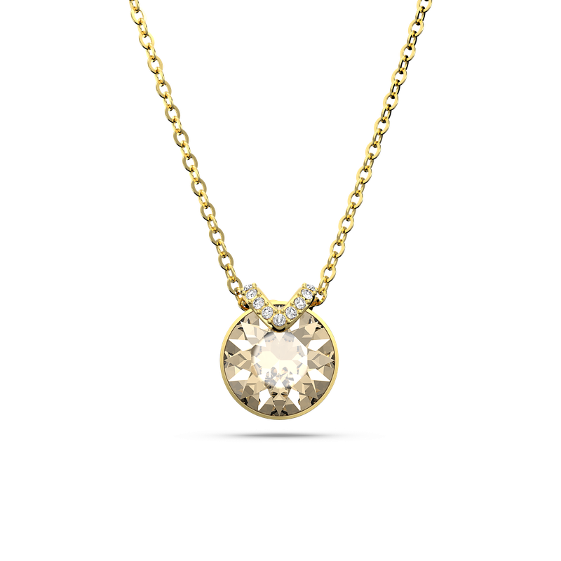 ★SWAROVSKI★ Bella Gold Tone Drop Necklace 5662091 Swarovski Bella V pendant, Round cut, Gold tone, Gold-tone